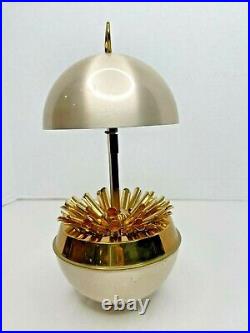 Vintage German Cigarette Dispenser Pop Up Globe Shape Brass & Metal MCM 1950's