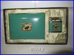 Vintage Girey Cigarette Case and Lighter Set 1930's Scottie Dog