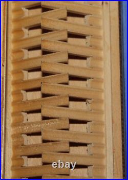 Vintage Hand Made Pyrography wood cigarette case box