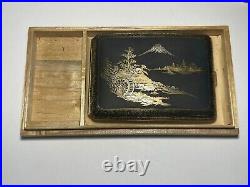 Vintage Japanese Amita Damascene Cigarette Case