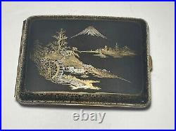 Vintage Japanese Amita Damascene Cigarette Case