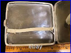 Vintage Japanese Antique Sterling Silver Mixed Metal Cigarette Case Preowned