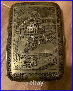 Vintage Japanese Damascene Cigarette Case