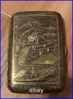 Vintage Japanese Damascene Cigarette Case