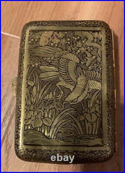 Vintage Japanese Damascene Cigarette Case