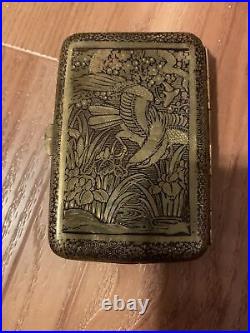 Vintage Japanese Damascene Cigarette Case