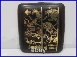 Vintage Japanese Komai Damascene, Gold Cigarette Case 40/2