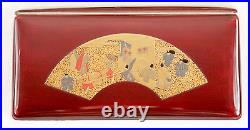 Vintage Japanese Lacquer Enamel Cigarette Case Antique Japan Maki-e Makie Urushi