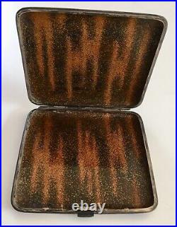 Vintage Japanese Maki-e All Lacquer Gold Dust Cigarette Case