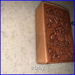 Vintage Lovely Leather Cigarette Pack Holder Made in Chile? 1970's