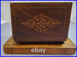 Vintage Mahagony Inlaid Accordian Style Folding 2 Sided Table Top Cigarette Box