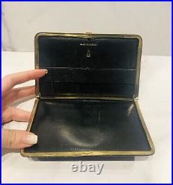 Vintage Mark Cross Black Lizard Cigarette Case