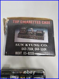 Vintage Mechanical Cigarette Dispenser Top Cigarettes Case Made By Sun Kyung Co