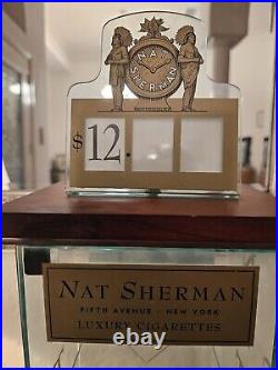 Vintage Nat Sherman Fifth Avenue New York Counter Top Luxery Cigarette