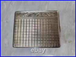 Vintage Ornate 800 Silver Cigarette Case / Compact 136g SS-3023