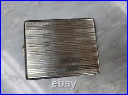 Vintage Ornate 800 Silver Cigarette Case / Compact 136g SS-3023