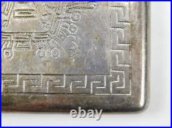 Vintage Peru Peruvian Welsch Sterling Silver 925 Cigarette Case Box Holder