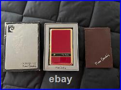 Vintage Pierre Cardin Cigarette Case withHolder Goldtone Logo NIB