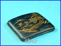 Vintage Post WW2 Japanese Japan Mixed Metal Cigarette Case Holder Wallet