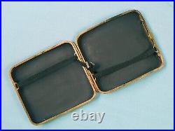 Vintage Post WW2 Japanese Japan Mixed Metal Cigarette Case Holder Wallet