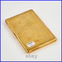 Vintage Rolls Royce Gilt Metal Cigarette Case