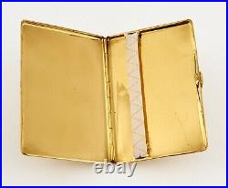 Vintage Rolls Royce Gilt Metal Cigarette Case