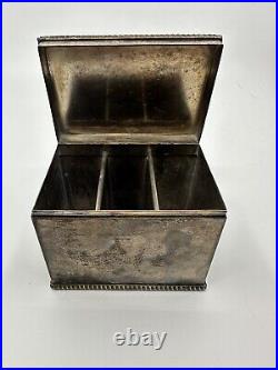 Vintage Sheffield Cigarette/Card Silver Box Knight Head