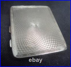 Vintage Sterling Silver Enamel Cigarette Case h/m 1926 Henry Clifford Davies