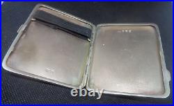 Vintage Sterling Silver Enamel Cigarette Case h/m 1926 Henry Clifford Davies