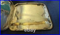 Vintage Sterling Thailand Cigarette Case Gift From Field Marshal Philbunsongkhra