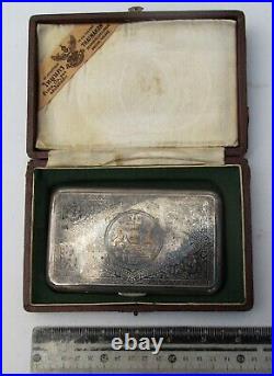 Vintage Thai Sterling Silver Cigarette Case (Gift from Thai Prime Minister)