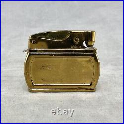 Vintage Trickettes by Wiesner of Miami Gold Tone Lighter & Cigarette Compact Box