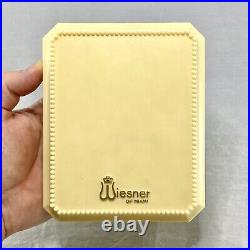 Vintage Trickettes by Wiesner of Miami Gold Tone Lighter & Cigarette Compact Box