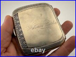 Vintage USSR Ukraine Cigarette Box Case Silver Metal Gift Souvenir Collectibles