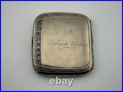 Vintage USSR Ukraine Cigarette Box Case Silver Metal Gift Souvenir Collectibles