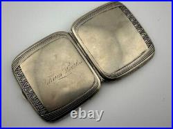 Vintage USSR Ukraine Cigarette Box Case Silver Metal Gift Souvenir Collectibles