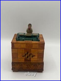 Vintage Wooden Mechanical Cigarette Dispenser