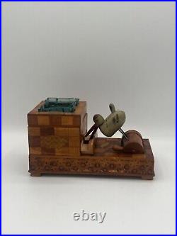 Vintage Wooden Mechanical Cigarette Dispenser