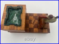 Vintage Wooden Mechanical Cigarette Dispenser