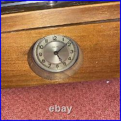 Vintage Wooden Pocket Watch Brevet 128780 Cigarette Dispenser Box