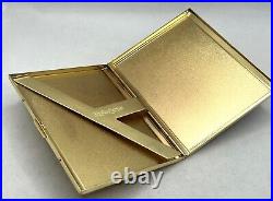 Vintage YVES SAINT LAURENT YSL Logo Cigarette Holder Case Gold/Black/Blue