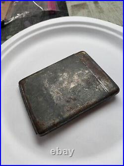 Vintage cigarette case metal, German WWll cigarette case, Cigarette Case