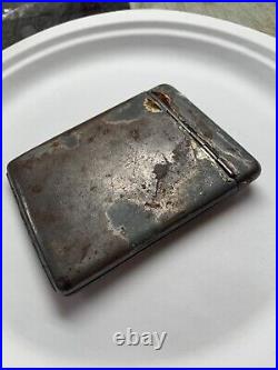 Vintage cigarette case metal, German WWll cigarette case, Cigarette Case