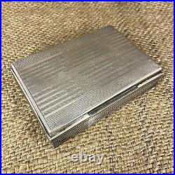 Vintage cigarette case, silver plated PV. ALPAKKA