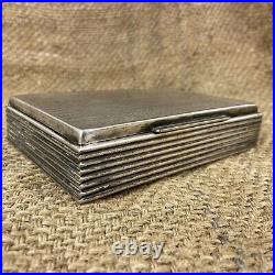 Vintage cigarette case, silver plated PV. ALPAKKA