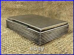 Vintage cigarette case, silver plated PV. ALPAKKA