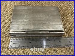 Vintage cigarette case, silver plated PV. ALPAKKA