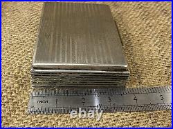 Vintage cigarette case, silver plated PV. ALPAKKA