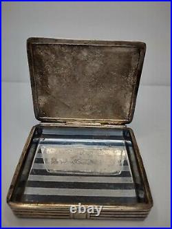 Vintage cigarette holder case storage box dispenser bowling award