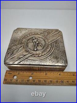 Vintage cigarette holder case storage box dispenser bowling award